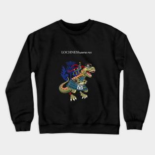 Clanosaurus Rex LOCHNESSsaurus rex Plaid Lochness Loch Ness Monster Scotland Ireland Family Tartan Crewneck Sweatshirt